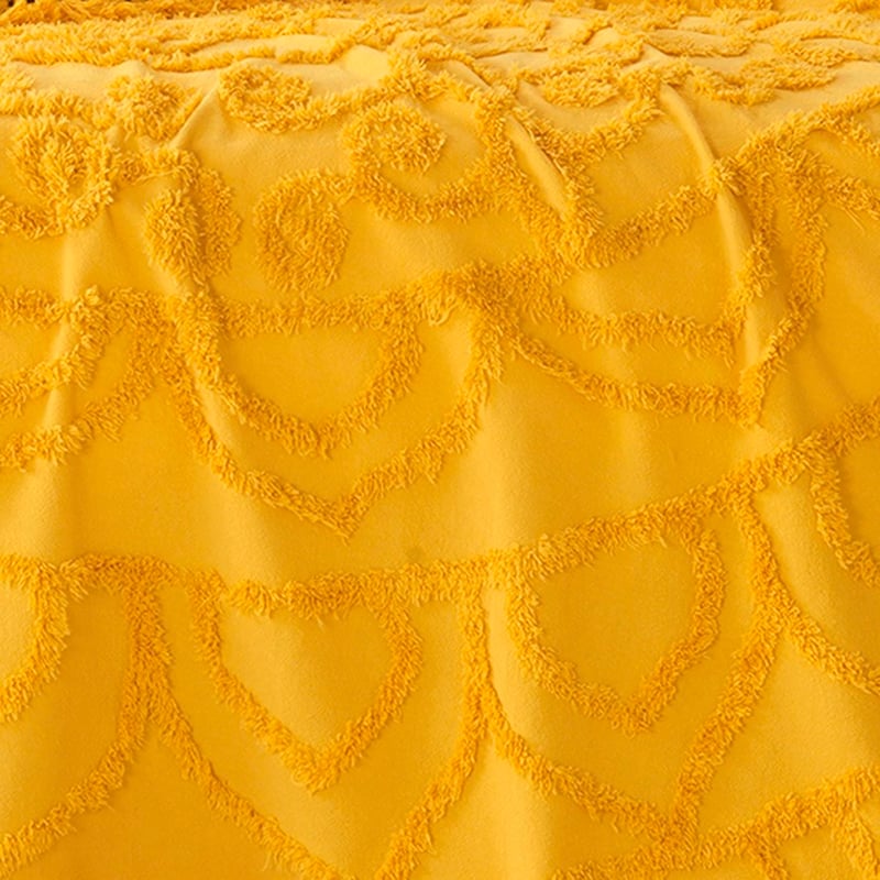 Santorini Mustard Bedspread Set + Accessories