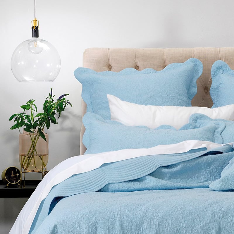 Hampton Provincial Blue Bedspread Set + Accessories