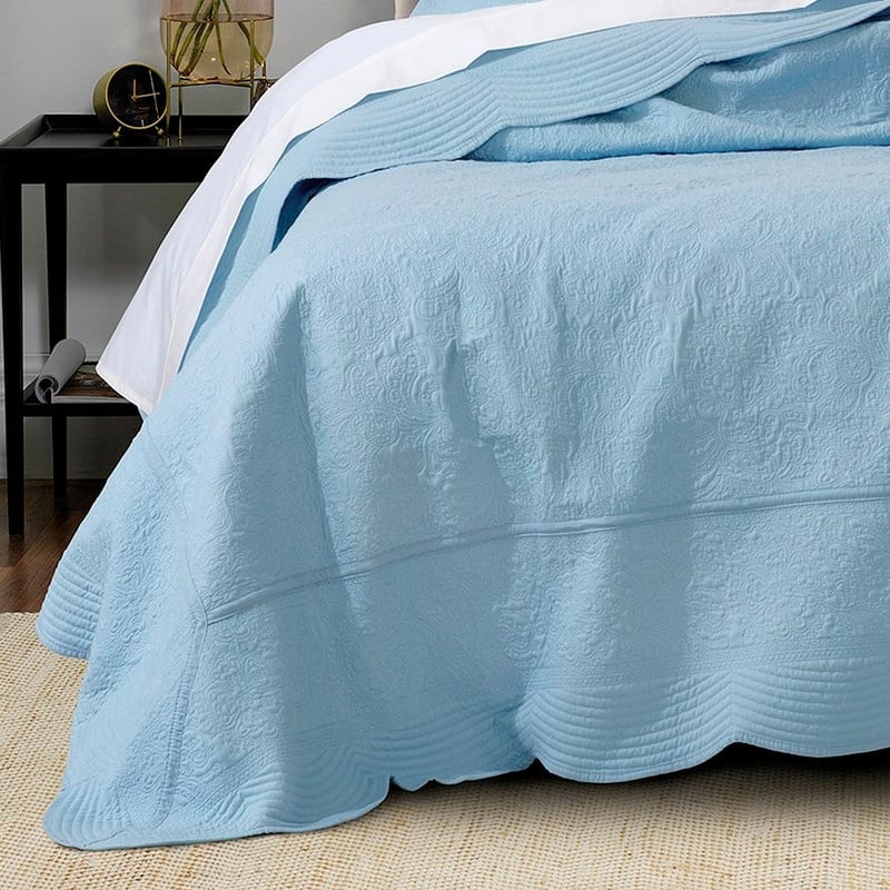 Hampton Provincial Blue Bedspread Set + Accessories