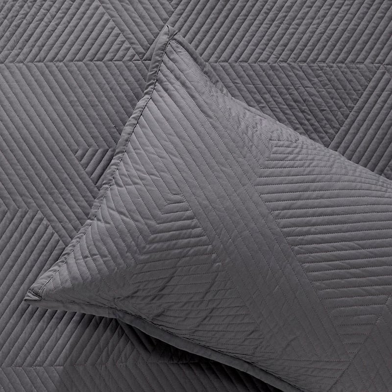 Kingsley Coal Coverlet Set + Accessories