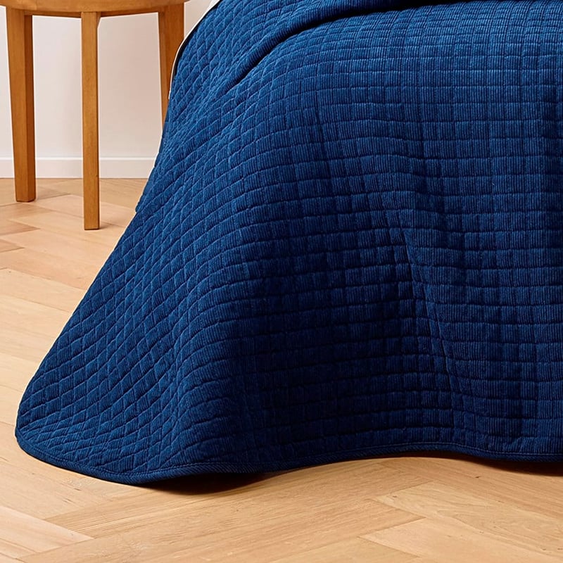 Turin Indigo Coverlet Set + Accessories