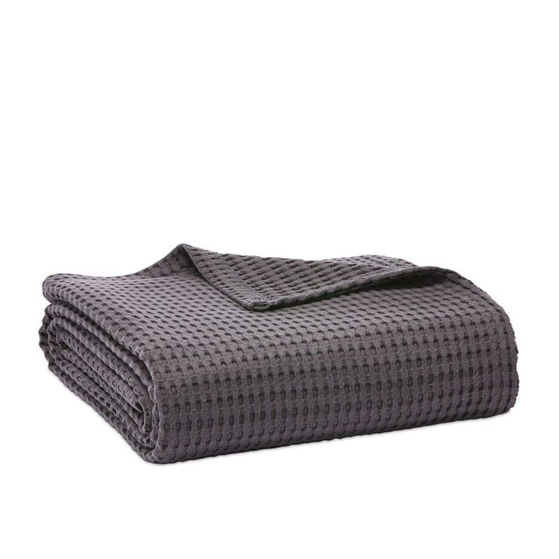 European Turkish Cotton Coal Waffle Blanket