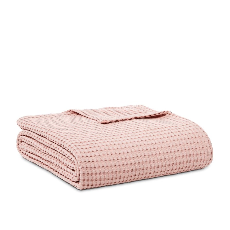 European Collection Turkish Cotton Rose Waffle Blanket