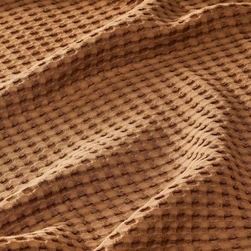 European Turkish Cotton Tobacco Waffle Blanket