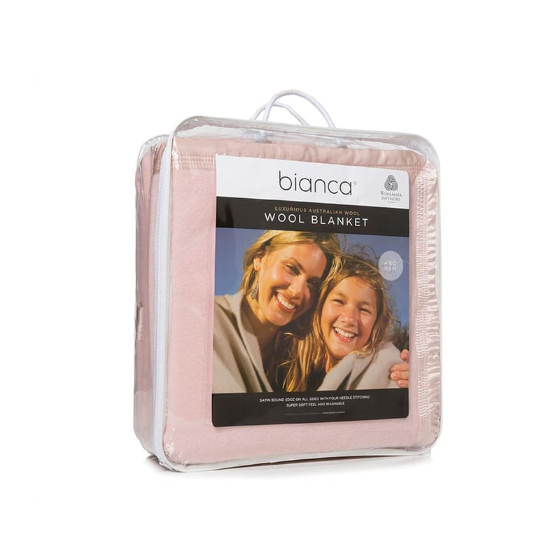 Australian Wool Dusty Pink Blanket