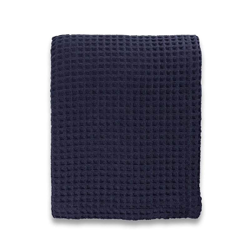 Supersoft Indigo Turkish Waffle Blanket