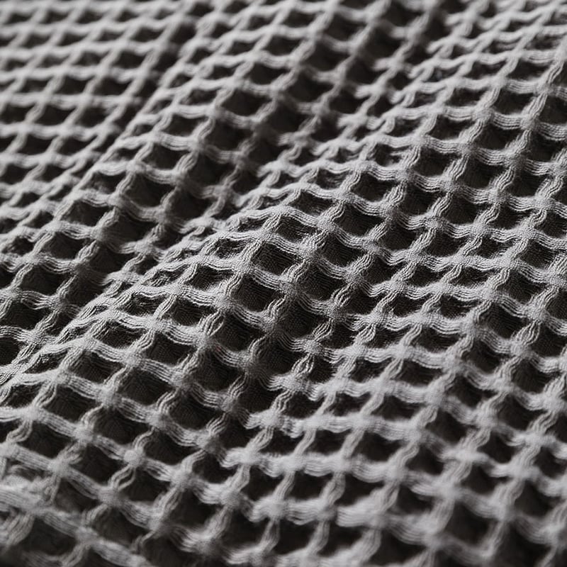 Supersoft Slate Grey Turkish Waffle Blanket