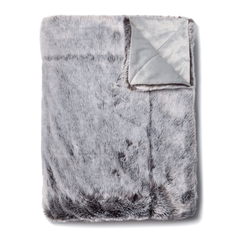 Montana Grey Wolf Fur Blanket