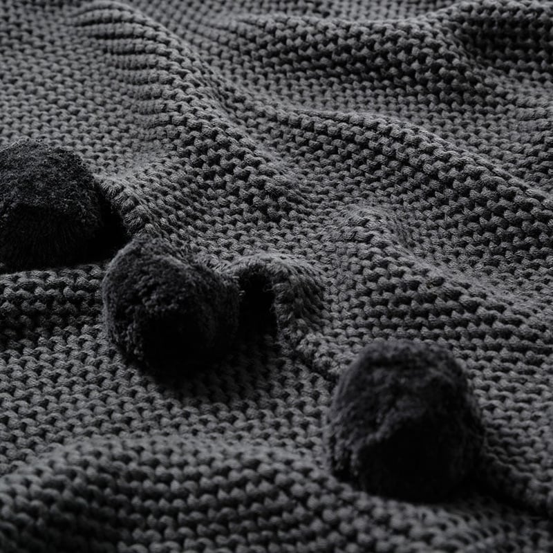 Marrakesh Coal Blanket