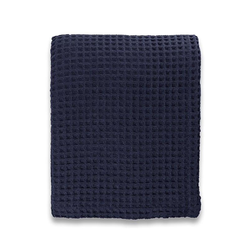 Supersoft Indigo Turkish Waffle Blanket