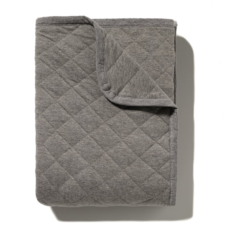 Jersey Grey Marle Quilted Blanket