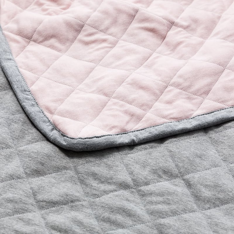 Jersey Pink Quilted Blanket