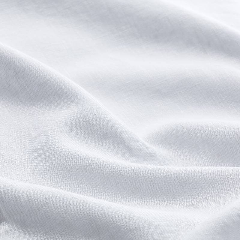 Vintage Washed White Linen Blanket