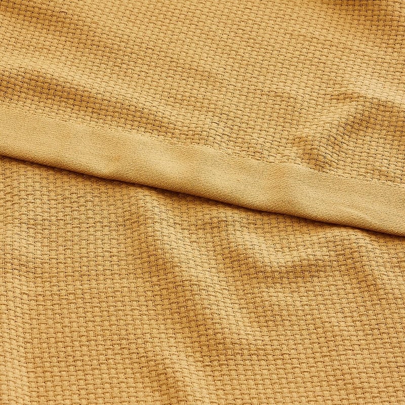 Ankara Mustard Turkish Cotton Blanket