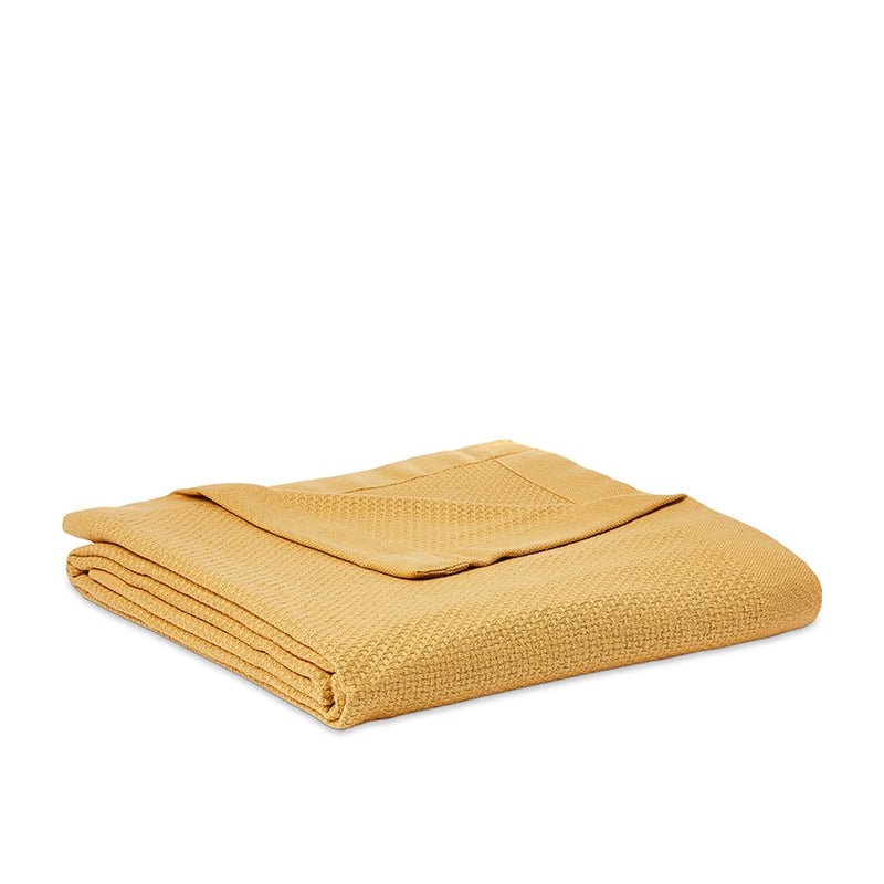 Ankara Mustard Turkish Cotton Blanket