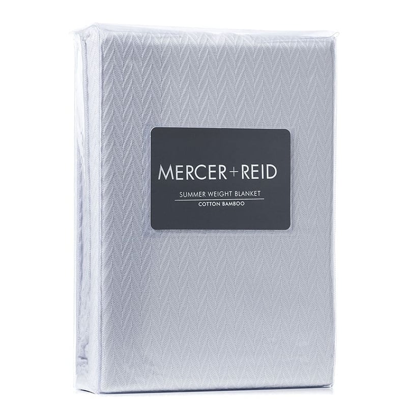 Summer Weight Snow White Cotton Bamboo Blanket