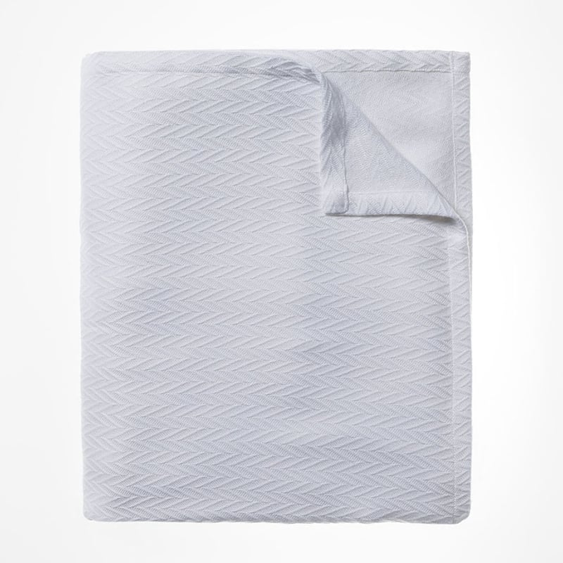 Summer Weight Snow White Cotton Bamboo Blanket