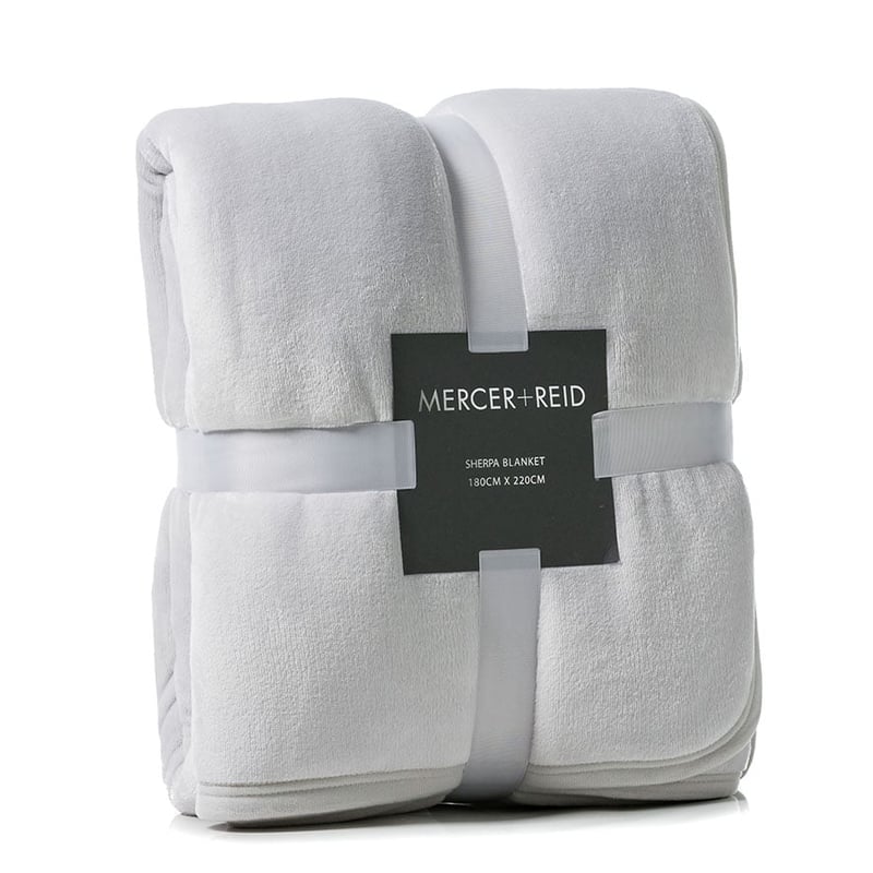 Sherpa Silver Blanket
