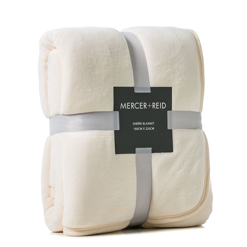 Sherpa Winter White Blanket
