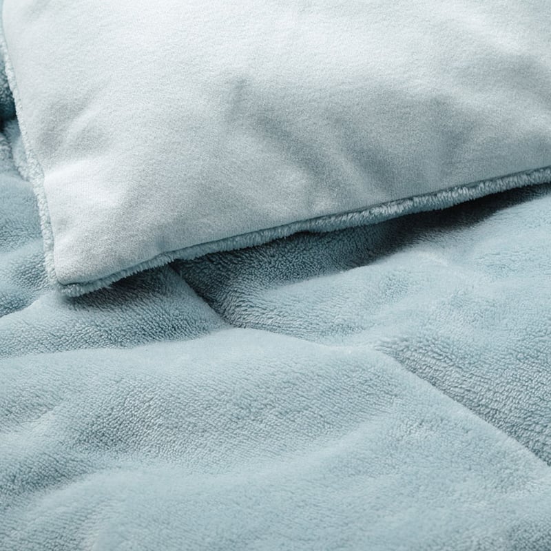 Plush Sage Quilted Blanket