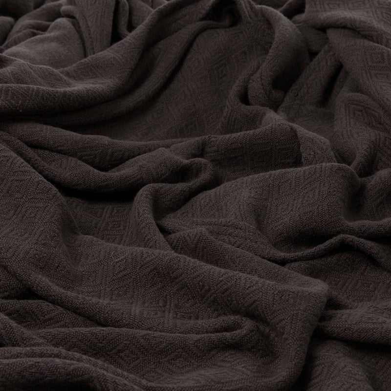 Bamboo Cotton Graphite Lattice Blanket