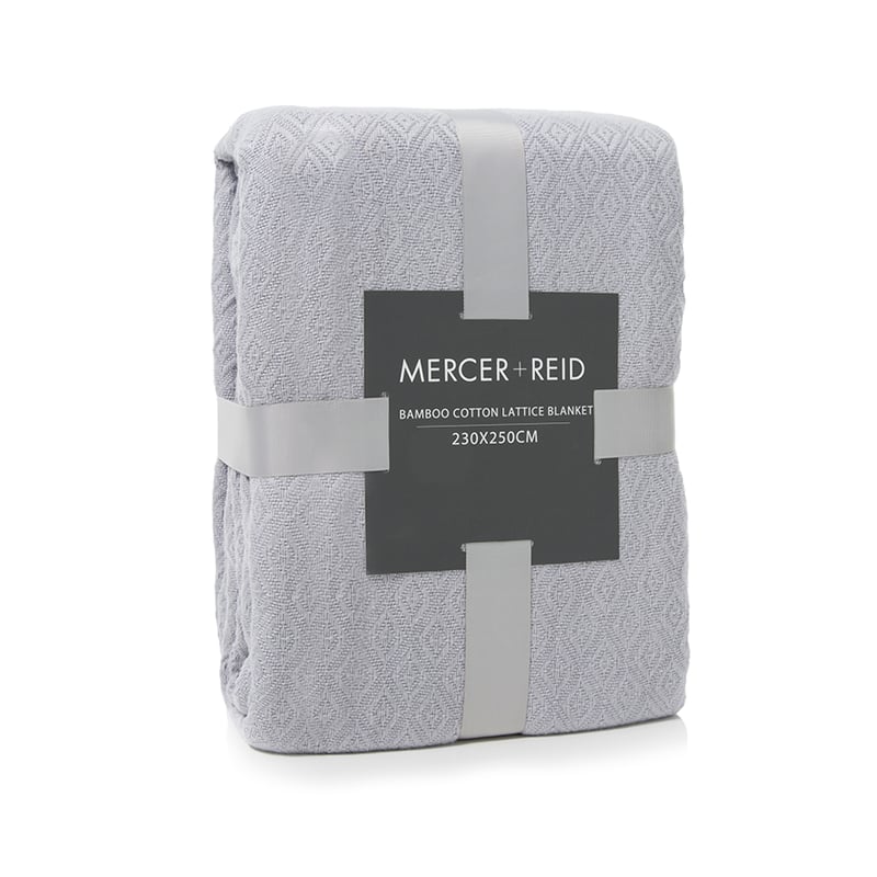 Bamboo Cotton Platinum Lattice Blanket