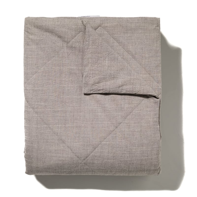 Cotton Natural Marle Quilted Blanket