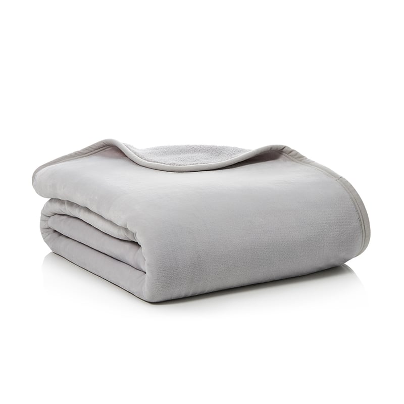 Sherpa Silver Blanket