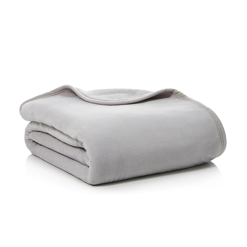 Sherpa Silver Blanket