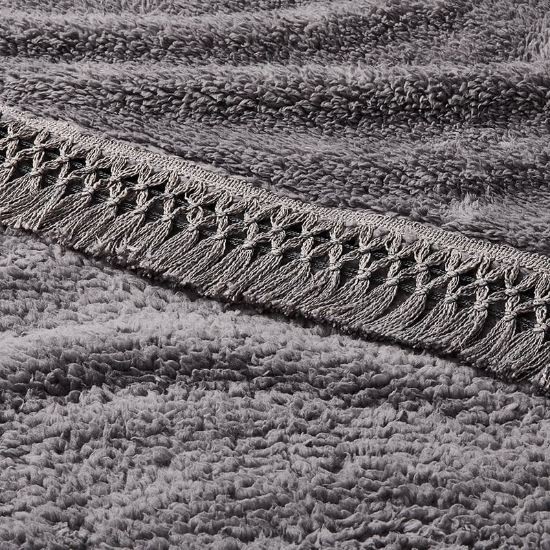 Willow Grey Sherpa Blanket