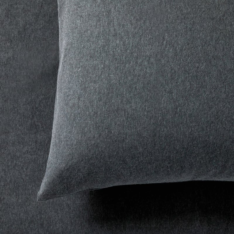 Plain Dyed Flannelette Charcoal Sheet Set