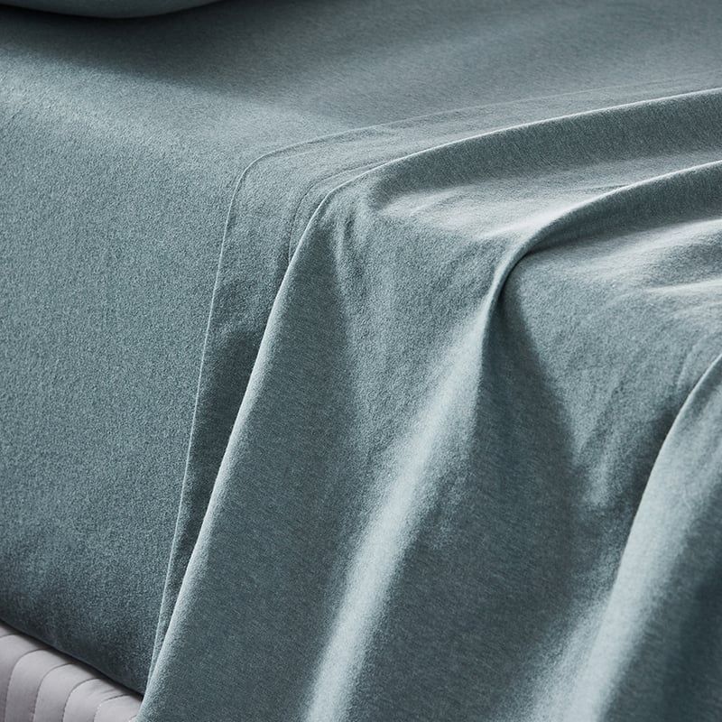 Plain Dyed Flannelette Sage Sheet Set