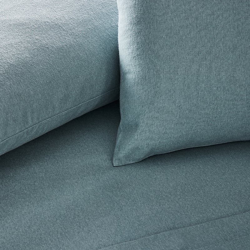 Plain Dyed Flannelette Sage Sheet Set