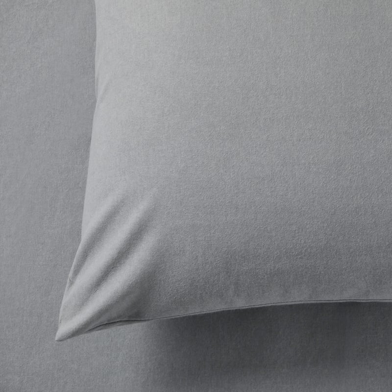 Plain Dyed Flannelette Silver Sheet Set