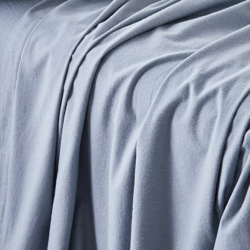 Flannelette Dusty Blue Sheet Set