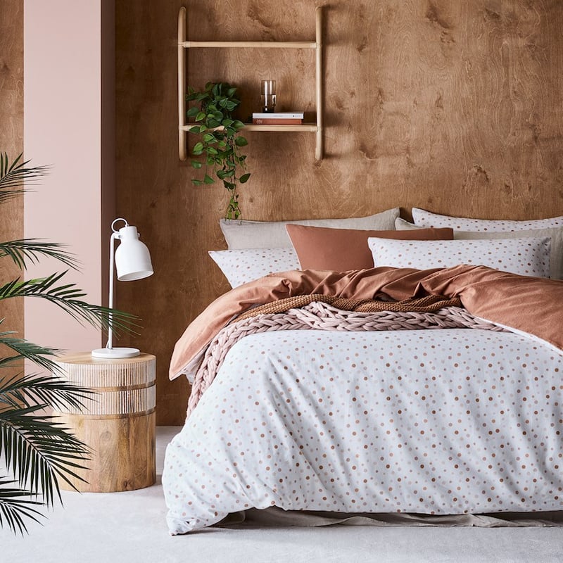 Printed Earth Spot Flannelette Quilt Cover Set + Separates