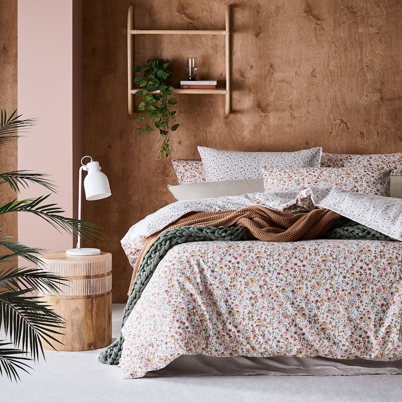 Printed Winter Floral Flannelette Quilt Cover Set + Separates
