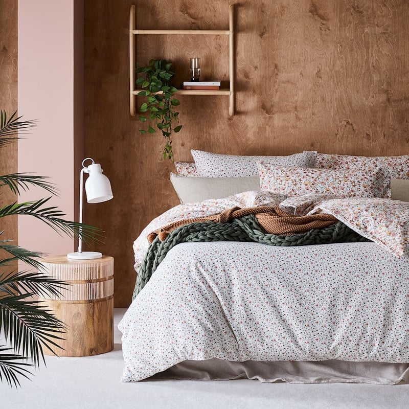 Printed Winter Floral Flannelette Quilt Cover Set + Separates