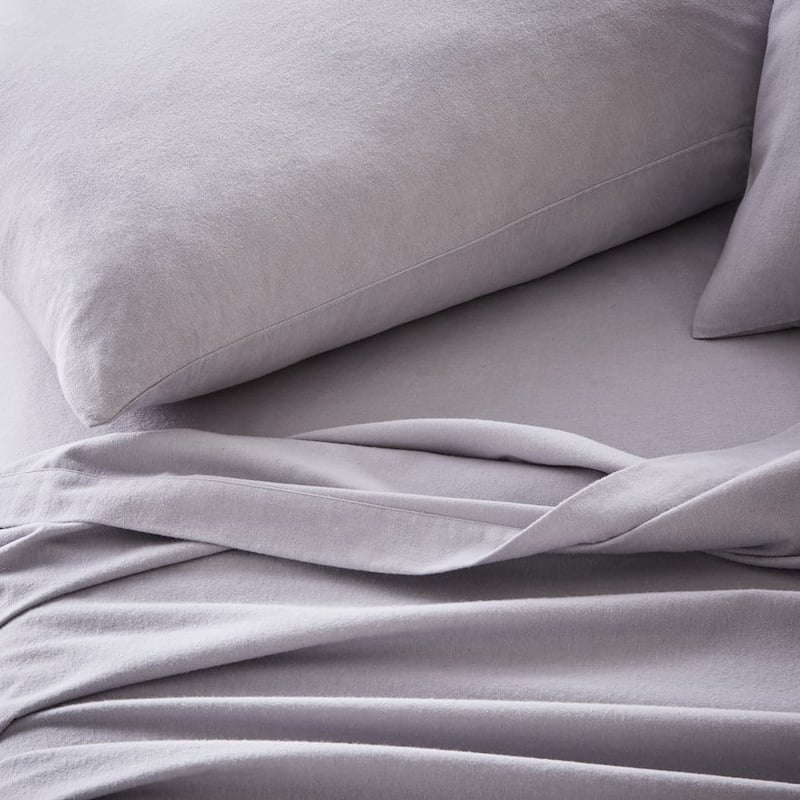 Flannelette Silver Pillowcase