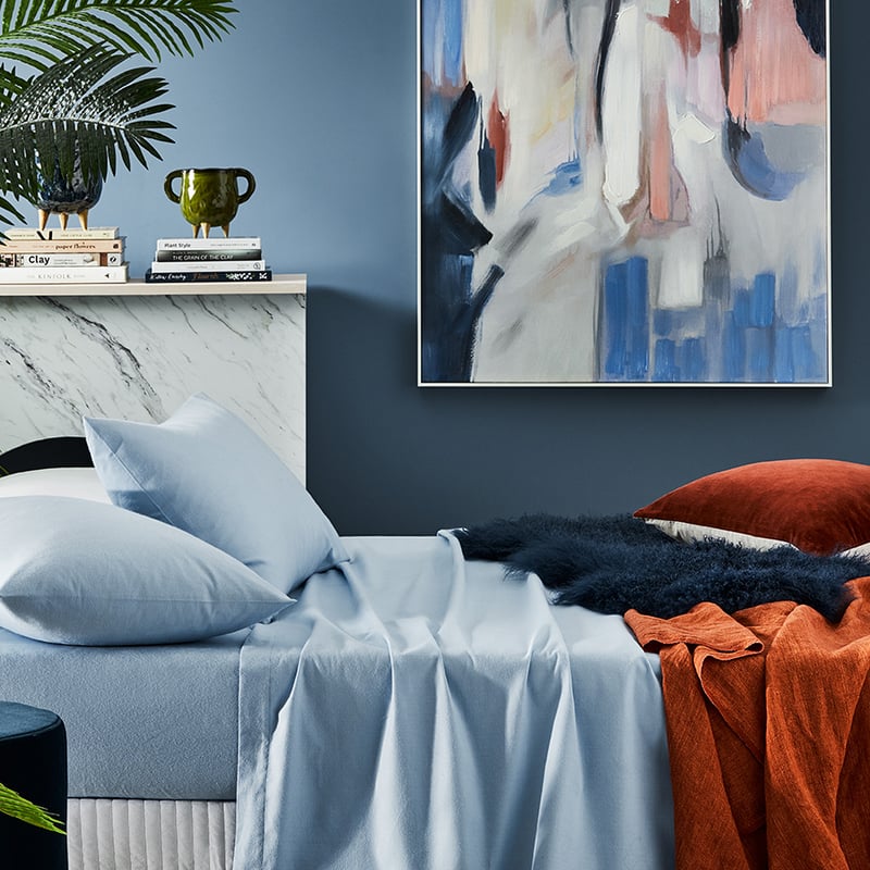 Super Soft Brushed Flannelette Denim Sheet Separates