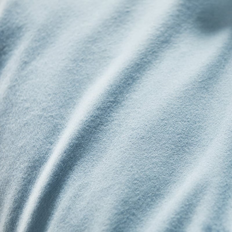 Super Soft Brushed Flannelette Denim & White Quilt Cover Separates