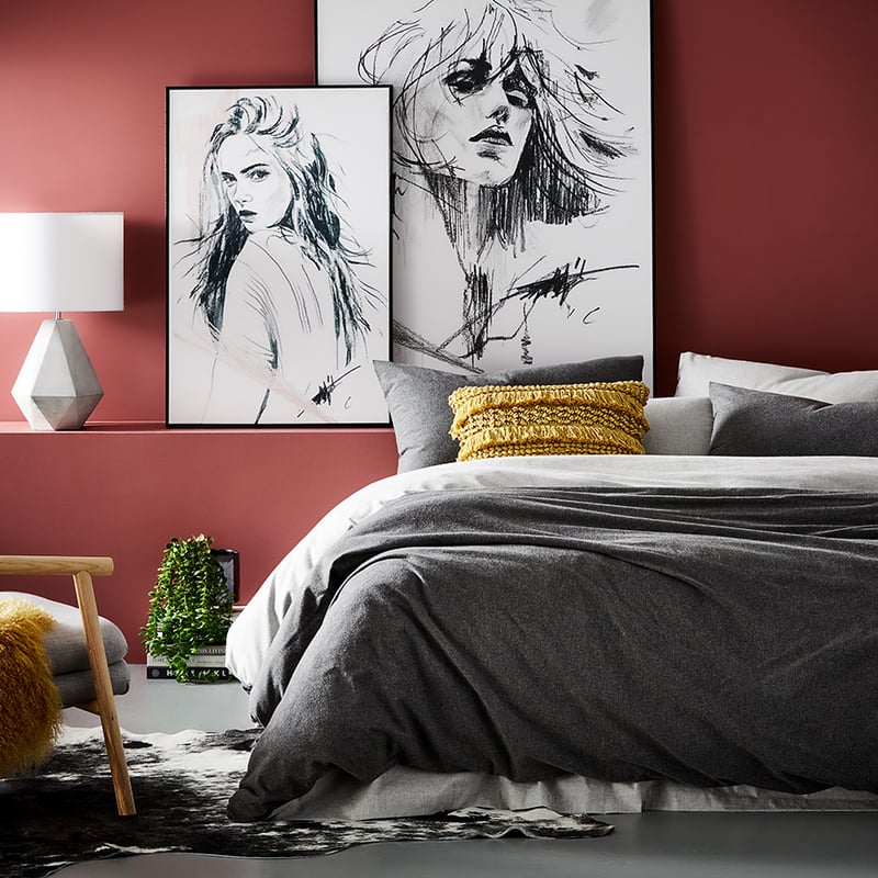 Super Soft Brushed Flannelette Silver & Charcoal Quilt Cover Separates