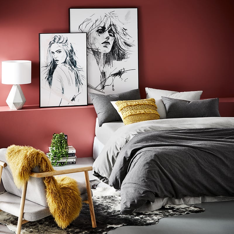 Super Soft Brushed Flannelette Silver & Charcoal Quilt Cover Separates