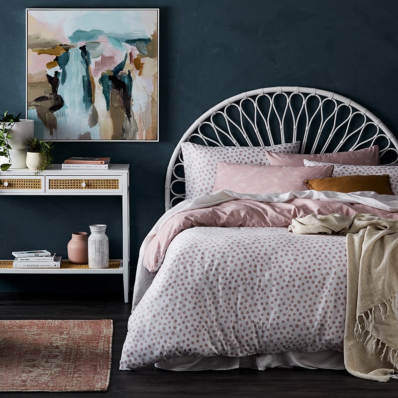 Printed Flannelette Pink Cat Quilt Cover Set + Separates