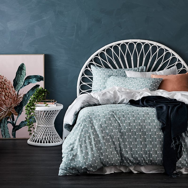 Printed Flannelette Sage Spot Quilt Cover Set + Separates