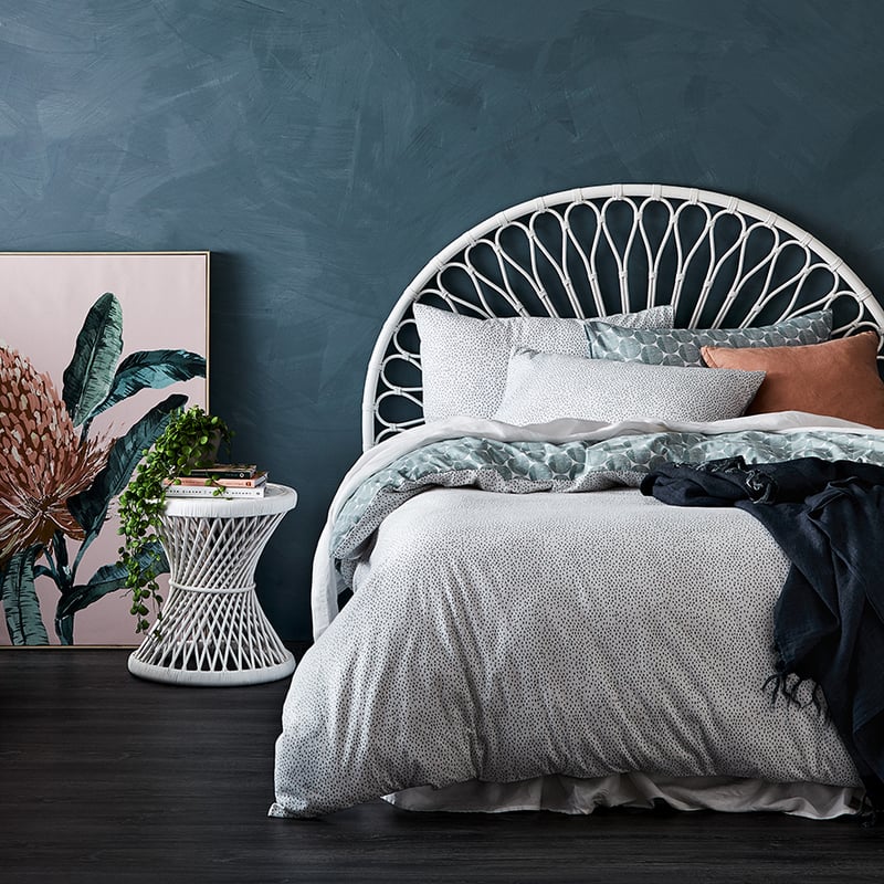 Printed Flannelette Sage Spot Quilt Cover Set + Separates