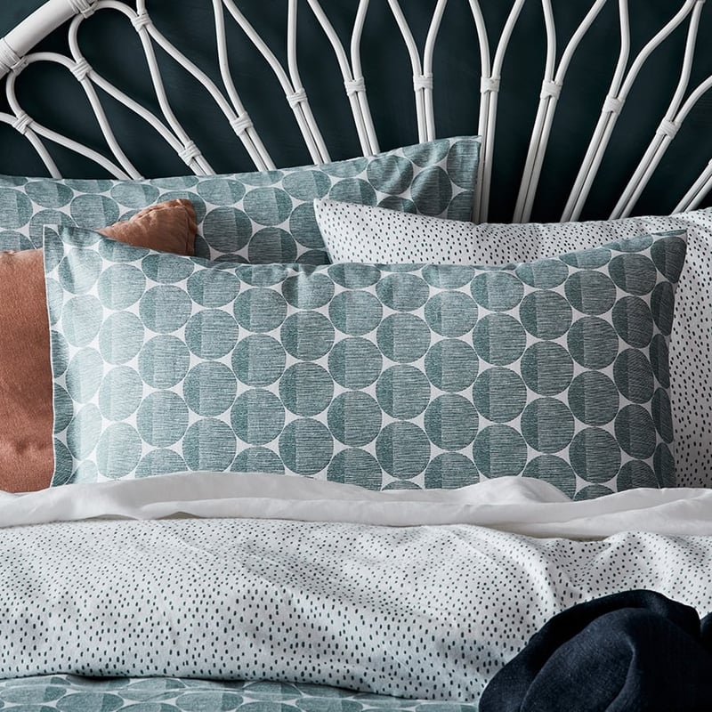 Printed Flannelette Sage Spot Quilt Cover Set + Separates