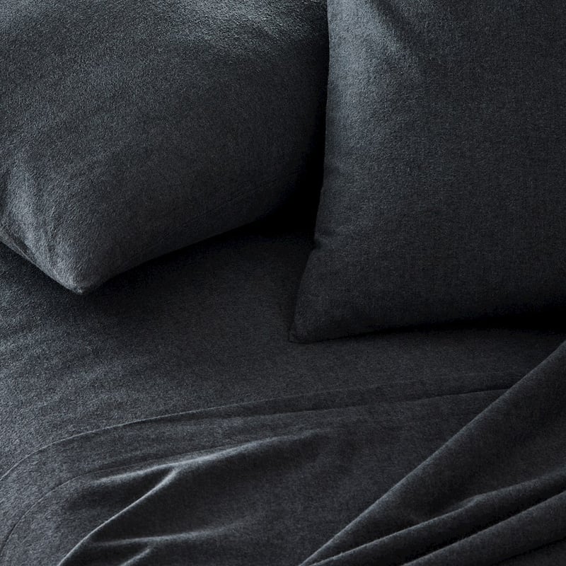 Super Soft Brushed Flannelette Charcoal Sheet Separates