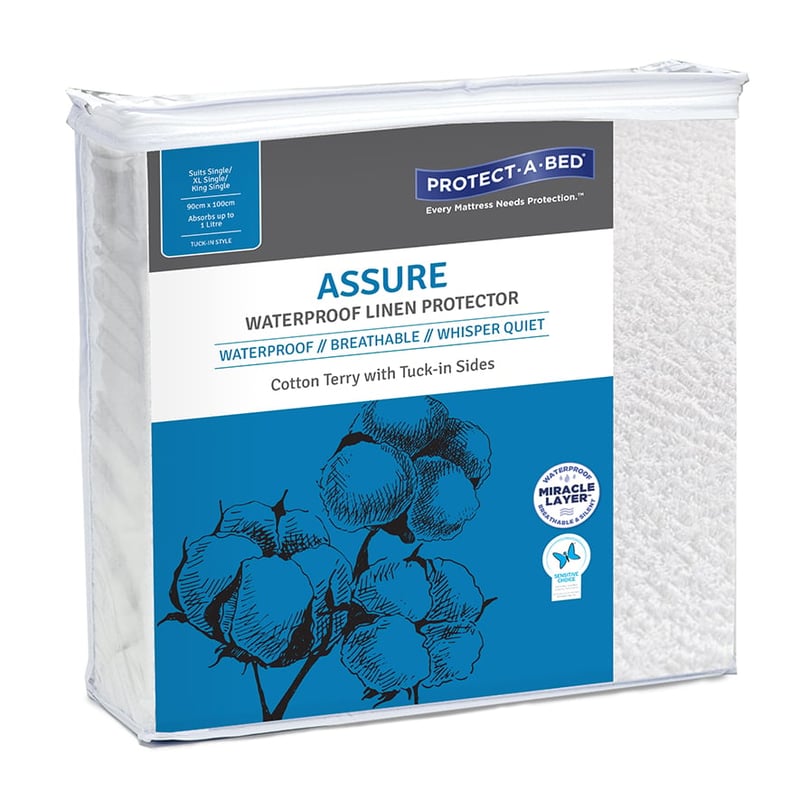 Assure Double Sided Cotton Terry Linen Protector