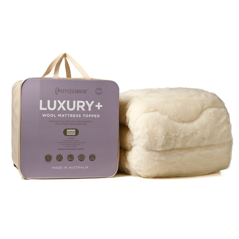 Luxury Wool Fitted Mattress Topper